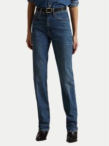 Polo Ralph Lauren Jeansy 211969392001 Granatowy Straight Fit. Niebieskie jeansy Polo Ralph Lauren, bez wzorów, z bawełny. Za 629,99 zł.