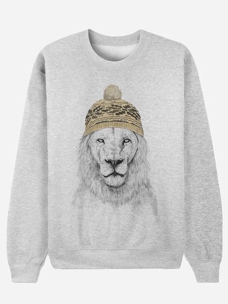 WOOOP Bluza "Winter is coming" w kolorze szarym rozmiar: L. Szare bluzy Wooop, l, bez wzorów, z bawełny, bez kaptura. Za 100,99 zł.