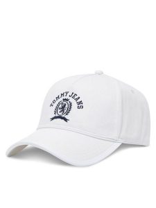 Tommy Jeans Czapka z daszkiem Cool Summer AW0AW17315 Écru. Czapki Tommy Jeans, bez wzorów, z bawełny. Za 99,99 zł.