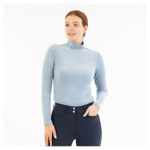 Sweter damski BR Equitation Jeanine. Niebieskie swetry klasyczne BR, na zimę, bez kołnierzyka. Za 241,50 zł.