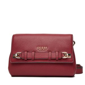 Torebka Guess. Czerwone listonoszki Guess, z aplikacjami, bez dodatków. Za 419,99 zł.