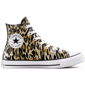 Buty sportowe Converse Chuck Taylor All Star Leopard. Brązowe trampki Converse, bez wzorów, bez zapięcia. Za 390,00 zł.