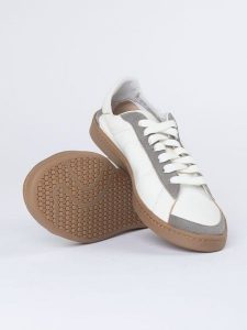 JOLANA & FENENA Skórzane sneakersy w kolorze biało-szarym rozmiar: 36. Białe trampki JOLANA & FENENA, bez wzorów, bez zapięcia. Za 184,02 zł.
