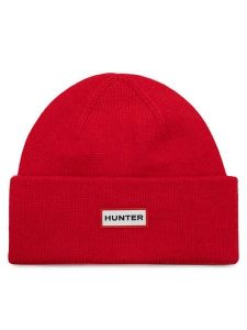 Hunter Czapka HTR-U3-002-AW24 Czerwony. Czerwone czapki Hunter, bez wzorów, z materiału. Za 69,99 zł.