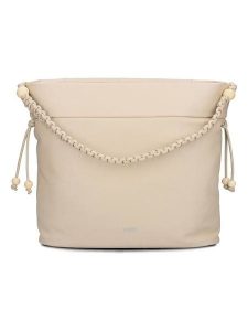 Zwei Shopper bag "Perla PE140" w kolorze beżowym - 41 x 31 x 16 cm rozmiar: onesize. Brązowe shopper bag Zwei, bez wzorów, z materiału, na ramię, bez dodatków. Za 152,12 zł.