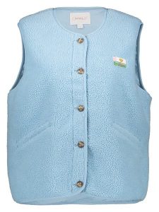 ONLY Kamizelka w kolorze błękitnym rozmiar: L. Niebieskie kamizelki ONLY, l, bez wzorów, bez kołnierzyka, bez ramiączek, bez kaptura. Za 115,95 zł.