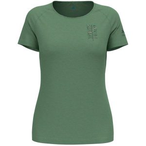 Koszulka trekkingowa damska Odlo ASCENT PW 130 TREE. Zielone bluzki ODLO, s, bez wzorów, sportowe, bez kołnierzyka, bez ramiączek. W wyprzedaży za 284,99 zł.