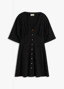Sukienka mini z zaznaczoną talią. Zielone sukienki bonprix, bez wzorów, bez kołnierzyka, bez ramiączek, mini, plisowane. Za 54,99 zł.