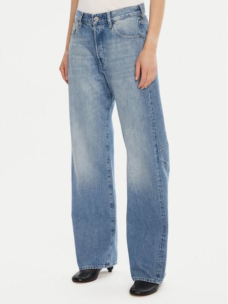 G-Star Raw Jeansy Bowey 3D D25372-E266 Niebieski Boyfriend Fit. Niebieskie jeansy G-Star Raw, bez wzorów, z bawełny. Za 299,99 zł.