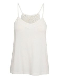 Cream Top "Trulla" w kolorze białym rozmiar: S. Białe topy Cream, s, bez wzorów, z koronki, bez kołnierzyka, bez ramiączek. Za 56,99 zł.