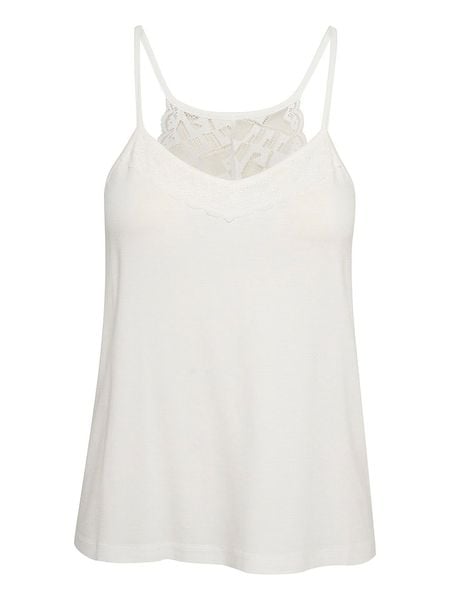 Cream Top "Trulla" w kolorze białym rozmiar: XXL. Białe topy Cream, xxl, bez wzorów, z koronki, bez kołnierzyka, bez ramiączek. Za 52,42 zł.