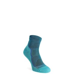 Skarpety merino damskie Darn Tough Light Hiker 1/4 Lightweight with Cushion. Zielone skarpetki DARN TOUGH, bez wzorów. Za 146,99 zł.