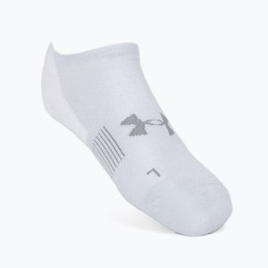 Skarpety do biegania Under Armour ArmourDry Run No Show. Białe skarpetki Under Armour, bez wzorów. Za 29,99 zł.