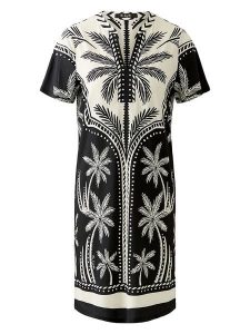 Miss Lagotte Sukienka w kolorze czarno-białym rozmiar: 42. Czarne sukienki Miss Lagotte, na co dzień, bez wzorów, bez kołnierzyka, bez ramiączek, midi, proste. Za 165,99 zł.