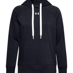 Damska Bluza Z Kapturem Rival Fleece Hoodie. Czarne bluzy Under Armour, s, bez wzorów, z kapturem. Za 292,99 zł.