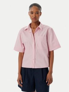 Tommy Hilfiger Koszula WW0WW48899 Różowy jasny Relaxed Fit. Czerwone koszule TOMMY HILFIGER, s, bez wzorów, z bawełny, bez kołnierzyka, bez ramiączek. Za 369,99 zł.