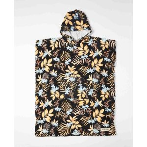 Ponczo damskie Rip Curl Sun Dance 90. Czarne szlafroki Rip Curl, uniwersalny, bez wzorów, bez kaptura. Za 149,99 zł.