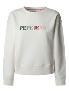Pepe Jeans Bluza "Regan" w kolorze białym rozmiar: S. Białe bluzy Pepe Jeans, s, bez wzorów, z jeansu, bez kaptura. Za 193,24 zł.