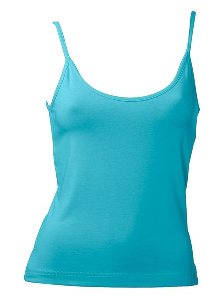 Heine Top w kolorze turkusowym rozmiar: 44. Niebieskie topy Heine, bez wzorów, bez kołnierzyka, bez ramiączek. Za 32,75 zł.