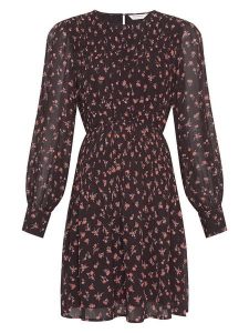 MOSS COPENHAGEN Sukienka "Evelda Orabella" w kolorze brązowo-różowym rozmiar: S. Brązowe sukienki Moss Copenhagen, s, bez wzorów, z wiskozy, bez kołnierzyka, bez ramiączek, mini. Za 176,50 zł.