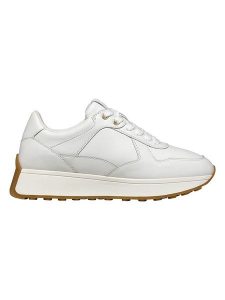 Geox Skórzane sneakersy "Amabel" w kolorze białym rozmiar: 38. Białe trampki Geox, bez wzorów, bez zapięcia. Za 235,50 zł.