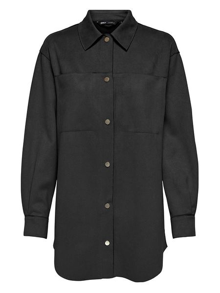 ONLY Kurtka koszulowa w kolorze czarnym rozmiar: XS. Czarne kurtki ONLY, xs, bez wzorów, bez kaptura. Za 65,69 zł.