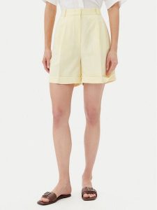 Tommy Hilfiger Szorty materiałowe WW0WW44767 Żółty Regular Fit. Żółte szorty TOMMY HILFIGER, bez wzorów, z materiału. Za 289,99 zł.