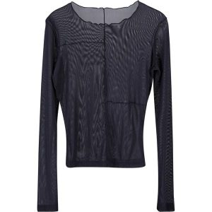 Siatkowy Top Z Długim Rękawem Dla Pań I Panów. Czarne topy Urban Classics, xl, bez wzorów, casualowe, bez kołnierzyka, bez ramiączek. Za 77,99 zł.