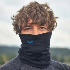 Komin trekkingowy 100% wełna merino (195 g/m²). Brązowe szaliki WOOLONA, na zimę, bez wzorów, ze skóry. Za 117,00 zł.