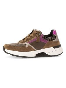 Gabor Sneakersy w kolorze jasnobrązowym rozmiar: 38,5. Brązowe trampki Gabor, bez wzorów, bez zapięcia. Za 267,92 zł.