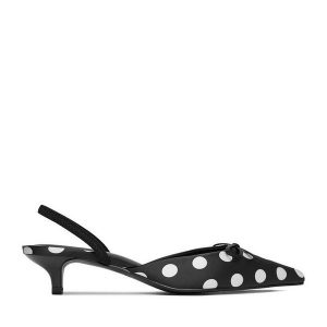 Czółenka JENNY. Czarne czółenka Jenny, bez wzorów, bez obcasa, bez zapięcia. Za 139,99 zł.