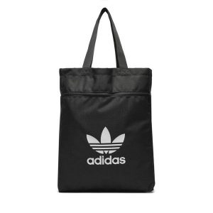Torebka adidas. Czarne shopper bag ADIDAS, bez wzorów, bez dodatków. Za 99,99 zł.