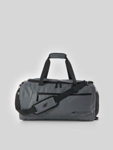 4F Torba sportowa (ok. 31 L) - szara Uniwersalny. Szare torby podróżne i sportowe 4f, bez wzorów, z materiału, na ramię, duże. Za 179,99 zł.