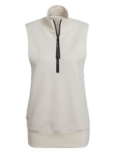 Adidas Kamizelka w kolorze kremowym rozmiar: XS. Brązowe kamizelki ADIDAS, xs, bez wzorów, z bawełny, bez kołnierzyka, bez ramiączek, bez kaptura. Za 109,78 zł.