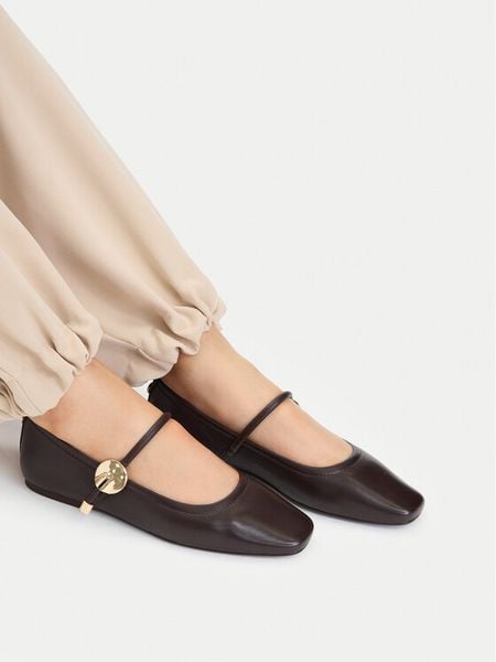 MEXX Baleriny EO-CC2553-1 Brązowy ciemny. Brązowe balerinki Mexx, bez wzorów, ze skóry, bez obcasa, bez zapięcia. Za 269,99 zł.