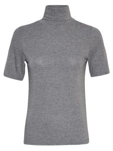 MOSS COPENHAGEN Sweter "Chatera" w kolorze szarym rozmiar: XS/S. Szare golfy Moss Copenhagen, bez wzorów. Za 61,46 zł.