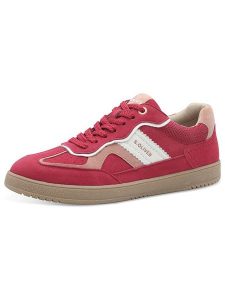 S.Oliver Sneakersy w kolorze biało-czerwono-jasnoróżowym rozmiar: 38. Białe trampki s.Oliver, bez wzorów, z materiału, bez zapięcia. Za 206,42 zł.