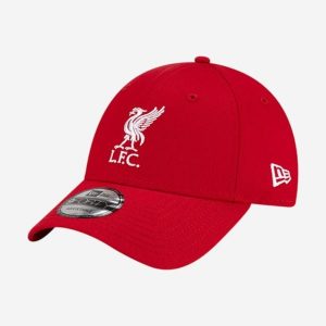 Czapka baseballówka z daszkiem New Era Liverpool FC. Czapki New Era, bez wzorów, z bawełny, sportowe. Za 119,99 zł.