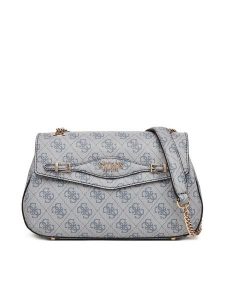 Guess Torebka Katya HWSG96 52210 Niebieski. Niebieskie torebki klasyczne Guess, z aplikacjami, ze skóry, bez dodatków. Za 449,99 zł.
