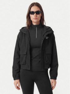 Reebok Kurtka przejściowa Agata RK25681CCW Czarny Regular Fit. Czarne kurtki Reebok, s, bez wzorów, z syntetyku, bez kaptura. Za 399,99 zł.
