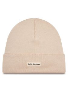 Calvin Klein Jeans Czapka Inst Patch Beanie K60K612322 Różowy. Czerwone czapki Calvin Klein Jeans, bez wzorów, z jeansu. Za 139,99 zł.