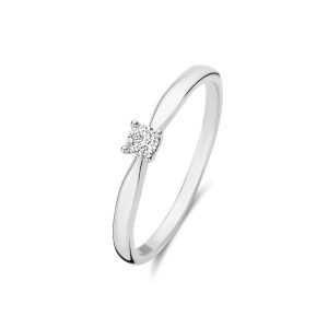 Isabel Bernard Isabel Bernard De la Paix Christine 14 Karat | Weißgold Ring | Diamant 0.10 Karat | IBD330006-48 Pierścionki 1 ct Damski. Białe pierścionki Isabel Bernard, z diamentem, złote. Za 3 396,99 zł.