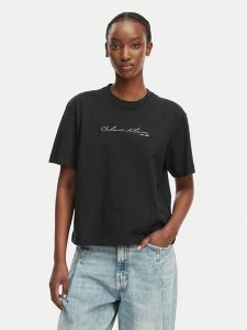 Calvin Klein Jeans T-Shirt LV047F820G Czarny Regular Fit. Czarne t-shirty Calvin Klein Jeans, l, bez wzorów, z bawełny, bez kołnierzyka, bez ramiączek. Za 209,99 zł.