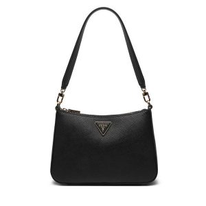 Torebka Guess. Czarne torebki klasyczne Guess, z aplikacjami, bez dodatków. Za 289,99 zł.