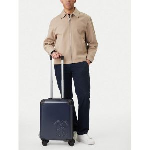 Walizka kabinowa Beverly Hills Polo Club. Niebieskie walizki Beverly Hills Polo Club, bez wzorów. Za 299,99 zł.