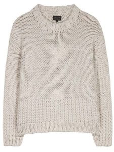 Herrlicher Sweter "Alladine" w kolorze kremowym rozmiar: XL. Brązowe swetry oversize Herrlicher, xl, bez wzorów, z wełny, bez ramiączek. Za 197,63 zł.