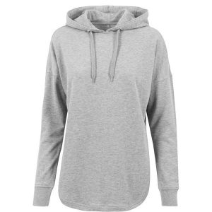 Damska Bluza Z Kapturem Z Mieszanki Bawełny. Szare bluzy BUILD YOUR BRAND, m, bez wzorów, z bawełny, z kapturem. Za 131,99 zł.