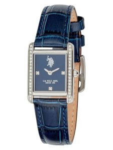 U.S. Polo Assn. Zegarek kwarcowy w kolorze srebrno-granatowym rozmiar: onesize. Niebieskie, analogowe zegarki U.S. Polo Assn. Za 260,99 zł.