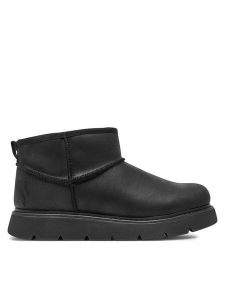 Skechers Śniegowce Keepsakes Lite 169018/BBK Czarny. Czarne buty zimowe Skechers, ze skóry, bez obcasa, bez zapięcia. Za 239,99 zł.