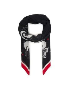 KARL LAGERFELD Szal B1W33106 Czarny. Czarne szaliki KARL LAGERFELD, bez wzorów. Za 429,99 zł.